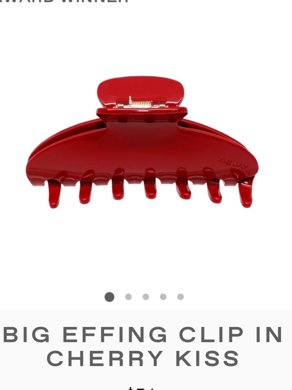 Emi Jay Big Effing Clip in Cherry Kiss